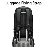 Sac à dos de voyage à compression sous vide avec poignée télescopique, roulettes silencieuses et pompe de compression intégrée pour les professionnels