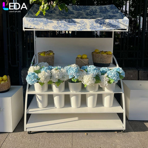 LEDA Soporte Moderno de Metal para Exhibición de Flores, Soporte para Plantas, Estante Escalonado para Interiores y Exteriores, Decoración para Bodas y Fiestas - Product Image 2