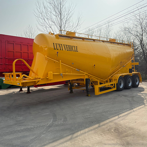 Semi-remorque citerne à poudre en acier à 3 essieux de 40 m pour le transport de ciment, farine et cendres volantes, remorque citerne à ciment de 50 tonnes - Product Image 4