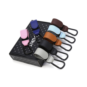 Gancho <span class=keywords><strong>para</strong></span> cochecito de bebé personalizado multiusos, bolsa giratoria portátil de cuero PU, gancho <span class=keywords><strong>para</strong></span> cochecito de bebé, <span class=keywords><strong>ganchos</strong></span> colgantes <span class=keywords><strong>para</strong></span> cochecito - Product Image 5