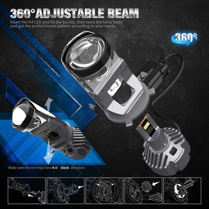 <span class=keywords><strong>Mini</strong></span> <span class=keywords><strong>proyector</strong></span> de faros Bi-LED 6000K Bombilla LED automática con lente H4 H7 de haz Alto y Bajo - Product Image 3