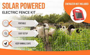 Vật Nuôi Chăn Nuôi HQ Cao Cấp 50M Điện Gia Cầm Lưới Hàng Rào Bán Cứng Nhắc 48 "X 164 'Xách Tay Pre-Lắp Ráp Điện Hàng Rào Cho - Product Image 5