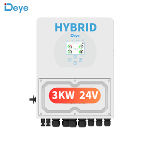 Stock UE 3000w Deye <span class=keywords><strong>SUN</strong></span>-<span class=keywords><strong>3K</strong></span>-<span class=keywords><strong>SG04lP1</strong></span>-<span class=keywords><strong>24</strong></span>-<span class=keywords><strong>EU</strong></span> 24V Onduleur Solaire Hybride 3KW - Product Image 1