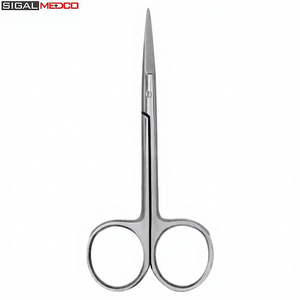 กรรไกรตัดเยื่อไอริส 4.5 นิ้ว ตรง ผลิตจากเยอรมนี ทำจากเหล็กกล้าไร้สนิม คุณภาพสูงพิเศษ สำหรับการผ่าตัด ใช้สำหรับการผ่าตัดเนื้อเยื่อ ได้รับการรับรองมาตรฐาน CE - Product Image 1