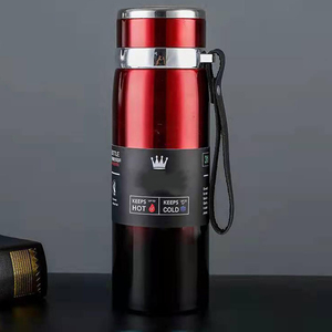 Bouteille d'eau intelligente à double paroi en acier inoxydable 316 avec paille, écologique, isolation thermique durable, sous vide, pour la salle de sport, pour hommes - Product Image 3