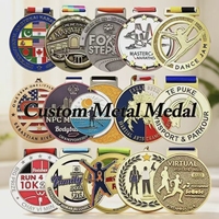 Médaille en métal 3D personnalisée MVP en relief, récompense sportive de collection, souvenir pour les jeux, les entreprises et les collections personnelles