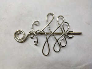 Hair <b>Clip</b> Silver Plated with Silver Pin Metal Custom Size Custom Hand Made Accept Customized Logo Fashionable Colorful 100 Pcs - Product Image 5