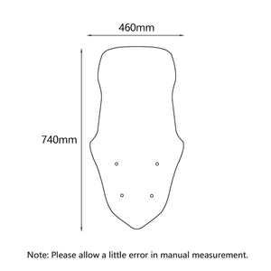 Parabrisas alzado para motocicleta, Deflector de parabrisas largo para <span class=keywords><strong>Yamaha</strong></span> NMAX155, <span class=keywords><strong>N</strong></span>-<span class=keywords><strong>MAX</strong></span>, 155, <span class=keywords><strong>2020</strong></span>, 2021 - Product Image 6
