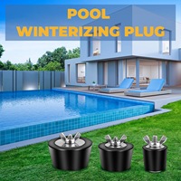 Bouchon d'hiver pour piscine, boulons en acier inoxydable, bouchon en caoutchouc, bouchon en caoutchouc pour piscine, bouchon anti-gel pour tuyau d'hiver
