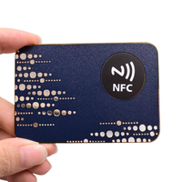 Mini Etiqueta NFC Híbrida Colorida, Resistente al Agua, Protocolo ISO 14443A, Tarjetas de Visita Metálicas, Interfaz de Comunicación RFID, Negocio Digital