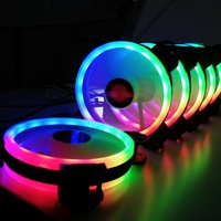 Coolmoon Kipas Pendingin Komputer PC 120Mm Kipas Angin RGB dengan Pengendali Jarak Jauh RF Kecepatan Kipas Casing Led Harga Pabrik