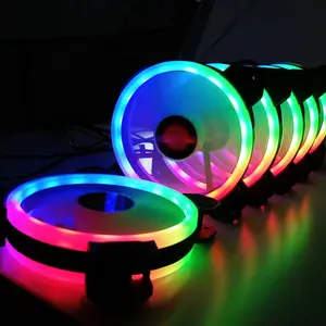 Coolmoon RGB FAN 120mm pc bilgisayar soğutma fanı rgb RF Uzaktan Kumanda ile Hızlı led kasa fanı Fabrika Fiyat