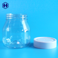 Conteneur PET pas cher, élégant, jetable, sans BPA, étanche, avec couvercle à vis, bocaux en plastique pour enfants, aliments, collations, biscuits, sucre