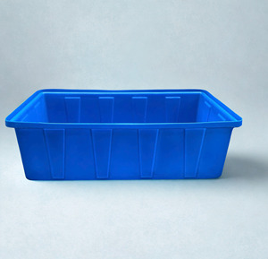 Contenedor de Plástico Rectangular de 1100L para Montacargas de 4 Vías, Caja de Paletización Industrial de PP para Transporte de Carga a Granel, Venta Global - Product Image 1