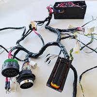 Kabel Harness Kotak Sekring Berinsulasi Karet PBT dengan Rating IP66, Pengganti Kabel Internal Kabin Excavator