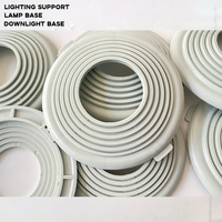 Base de lampe à encastrer gris pour plafond tendu, diamètre intérieur 55/105mm 110/160mm