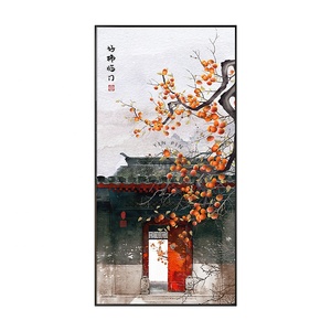 Foshan personalizado <span class=keywords><strong>naranjas</strong></span> chinas cristal porcelana sala <span class=keywords><strong>de</strong></span> estar pinturas decorativas - Product Image 5