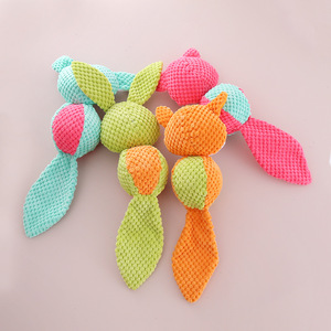 Corduroy <b>Plush</b> Teeth Cleaning Squeaky Pet Toy for Dog Soft Toy with Squeaker - Product Image 2