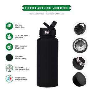 Розовая бутылка для воды из нержавеющей стали - Product Image 2