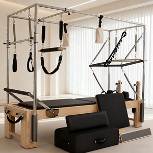 Plateau de <span class=keywords><strong>Pilates</strong></span> en aluminium noir personnalisé pour la remise en forme, tour en bois uniquement, équipement de remise en forme pour femmes, yoga, <span class=keywords><strong>Pilates</strong></span>, salle de sport - Product Image 1