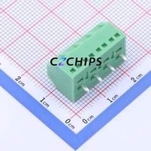 KF127S-5.08-4P Screw Terminal Block Through hole Component (THT),P=5.08mm Connector 1x4P 5.08mm Green Through Hole - Product Image 2