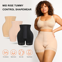Shaper Colombianas BBL Stage 2, Shorts Moldeadores de Compresión de Cintura Alta, Control de Abdomen, Moldeador Corporal, Shorts BBL, Levantador de Glúteos