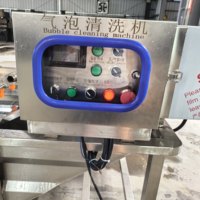 Automatische luchtbelwasmachine 304 roestvrij staal industriële fruit groente zeevruchten maïs reinigingsapparatuur pompmotor