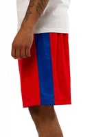 Short de basket-ball de sport en polyester à impression personnalisée pour hommes Short de basket-ball vintage unisexe en maille Design personnalisé