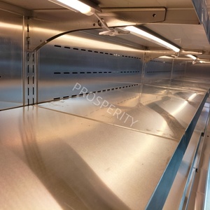 Refrigerador Comercial de Acero Inoxidable con Exhibición Abierta, Enfriamiento por <span class=keywords><strong>Aire</strong></span>, Multideck, para Frutas y Verduras de Supermercado - Product Image 4