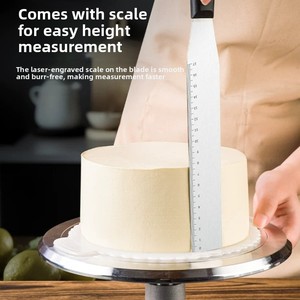 Espátula para Glaseado de Acero Inoxidable Ecológica de 6 y 8 Pulgadas, Espátula para Pastel con Punta Inclinada, Herramientas de Reposterí<span class=keywords><strong>a</strong></span> Premium para el Hogar y Panaderías - Product Image 2