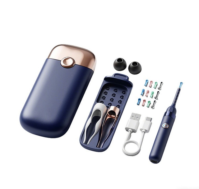Ear Wax Removal Tool Camera Visible Ear Cleaner Earwax Remover Kit With Tweezers Ear Scope Otoscope With Storage Case
