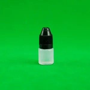 Venta al por mayor vacío blanco Mini PE botella de plástico cuentagotas PET Material corporal para el cabello aceite removedor de tinte pintura tinta pigmento Squeeze