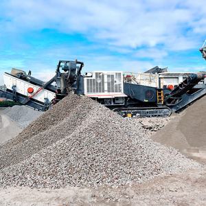 100-150TPH, planta de trituración de piedra caliza portátil, planta de árido de asfalto móvil, Motor de núcleo, engranaje de rodamiento de motor, caja de cambios PLC - Product Image 5