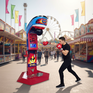 Máquina de Lotería Dragon Fist, Máquina de Juego de Boxeo con Monedas, Máquina de Diversión con Saco de Boxeo - Product Image 1