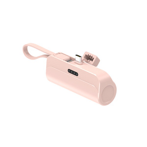 พาวเวอร์แบงค์แบบแคปซูล 5000mAh สายในตัว ขนาดกะทัดรัด พกพาสะดวก สำหรับการใช้งานข้ามประเทศ - Product Image 3