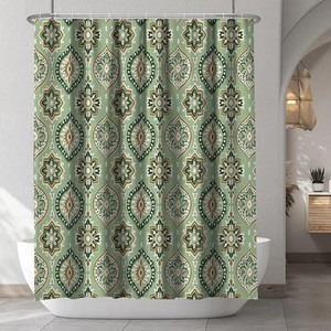Cortina de Baño Personalizada al por Mayor, Diseño Impreso en Poliéster, 72" x 72", Impermeable, Antimoho, con Ojales Cosidos, Decoración <span class=keywords><strong>para</strong></span> Baño - Product Image 2