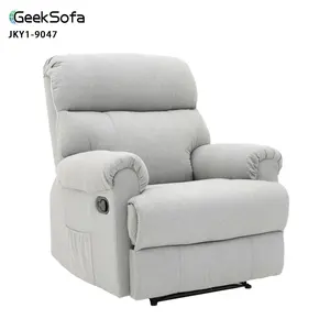 Geeksofa Usine Vente en gros Lazy Boy Modern Linen Fabric Chaise inclinable manuelle en tissu pour meubles de salon