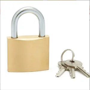 Umedo cadeado de segurança personalizado, mesma chave de desbloqueio, bloqueio de segurança top, cadeados de cobre baratos, cadeado de latão sólido