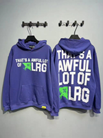 Nouveau Hoodie Homme Coupe Ample en Coton 100% Respirant et Lavé avec Broderie 3D « THAT'S AWFUL LOT COUGH SYRUP » – Vente Flash