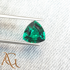 LAB GROWN Esmeralda de Zambia en forma de corazón hidrotermal piedras preciosas sueltas para joyería esmeraldas creadas 4mm 5mm 6mm verde - Product Image 1