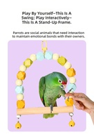 Support multifonctionnel pour perroquet et balançoire, accessoires de cage à oiseaux de haute qualité pour toutes les tailles de cages à oiseaux