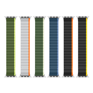 RYB Forte Bandes Magnétiques <span class=keywords><strong>Bracelet</strong></span> Silicone pour <span class=keywords><strong>Apple</strong></span> <span class=keywords><strong>Watch</strong></span> Ultra Bande 49mm Série 8 Série 7 45mm 44mm 42mm 38mm 40mm 41mm Hommes - Product Image 4