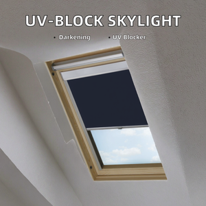 حجم مخصص مقاوم للأشعة فوق البنفسجية-سقف منحدر التعتيم ستارة جانبية المسار العمودي نمط النسيج كوة أعمى - Product Image 2