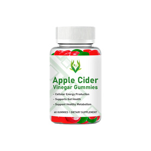 Gomitas de vinagre de sidra de manzana de alta calidad con extracto de jengibre que favorecen la digestión y el equilibrio intestinal, suplemento energético. - Product Image 1
