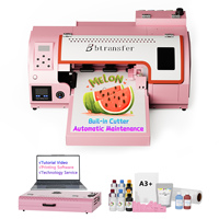 Stampante DTF Rosa Completamente Automatica da 30cm A3 Multifunzione per Stampa su Magliette XP600 per Stampa DTF Facile da Usare