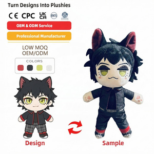 Fabricant de jouets en peluche personnalisés à faible MOQ, jouets en peluche, monstres en peluche, poupées en peluche douces, cadeaux d'anniversaire - Product Image 2