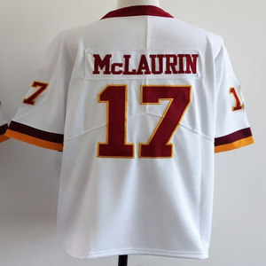 2025 hombres 5 Jayden Daniels 4 Frankie Luvu 17 Terry McLaurin fútbol americano Jersey cosido tamaño - Product Image 4