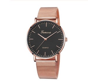 Barato Unisex correa de malla de acero inoxidable de los hombres reloj de <span class=keywords><strong>Ginebra</strong></span> casual de cuarzo reloj de pulsera Relojes - Product Image 5
