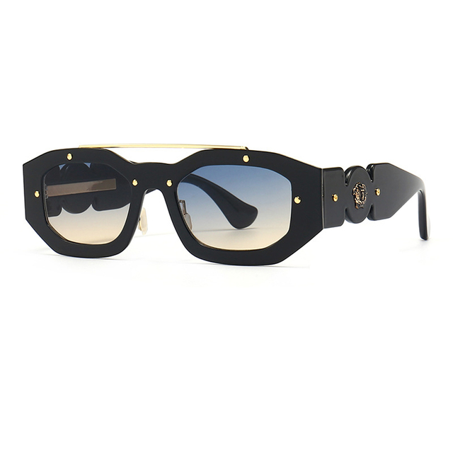 2025 Luxury Brand Designer Sunglasses Double Beams High-quality Retro UV400 Pilot Style Trending PC Shades for Unisex