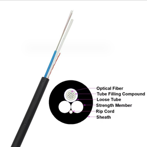 Cable de <span class=keywords><strong>fibra</strong></span> óptica monomodo para exteriores G657a Mini Adss Asu FTTA FTTX 6FO, 8FO, 12FO ASU Cable de <span class=keywords><strong>fibra</strong></span> óptica - Product Image 2